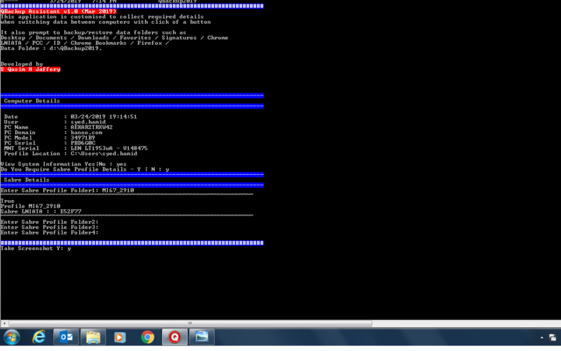 Q Backup Assistance